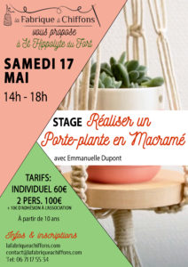 stage macramé association la fabrique à chiffons