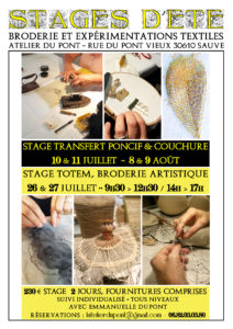 stage broderie or Sud de France