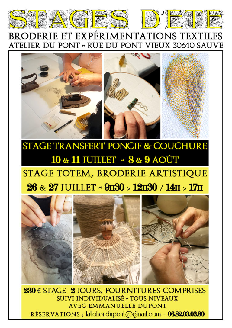 stage broderie or Sud de France